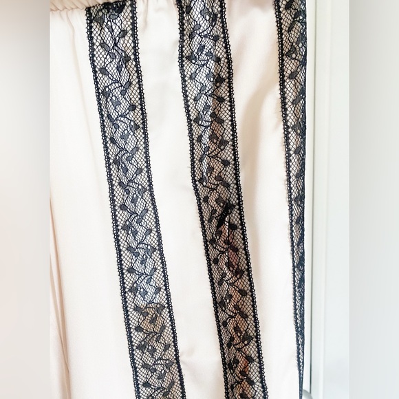 NWT Victoria’s Secret Lace Striped Lounge Pants - Picture 5 of 14